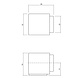 Olivari Deurstopper Cubo chroom Olivari Deurstopper Cubo chroom