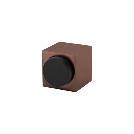 Olivari Deurstopper Cubo brons mat titaan PVD - muurbescherming - Olivari Olivari Deurstopper Cubo brons mat titaan PVD - muurbescherming - Olivari