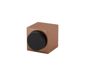 Olivari Deurstopper Cubo koper mat titaan PVD Olivari Deurstopper Cubo koper mat titaan PVD
