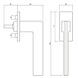 Olivari Raamsluiting Trend chroom Olivari Raamsluiting Trend chroom