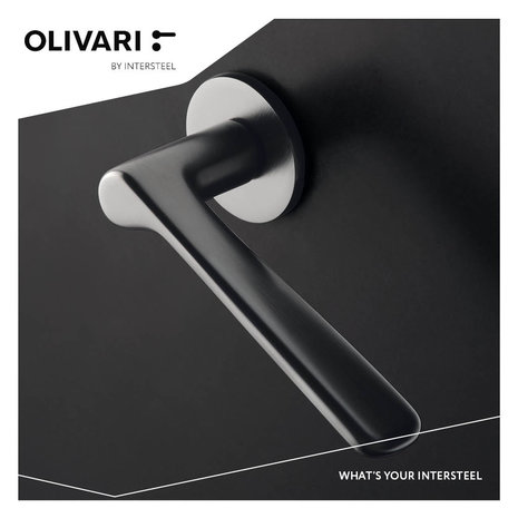 Olivari Deurklink Plume op rozet mat chroom