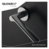 Olivari Deurklink Plume op rozet mat chroom - deurbeslag voor binnendeur - Olivari Olivari Deurklink Plume op rozet mat chroom - deurbeslag voor binnendeur - Olivari