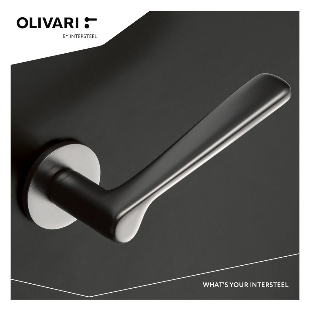 Olivari Deurklink Plume op rozet mat chroom