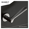 Olivari Deurklink Plume op rozet mat chroom - deurbeslag voor binnendeur - Olivari Olivari Deurklink Plume op rozet mat chroom - deurbeslag voor binnendeur - Olivari