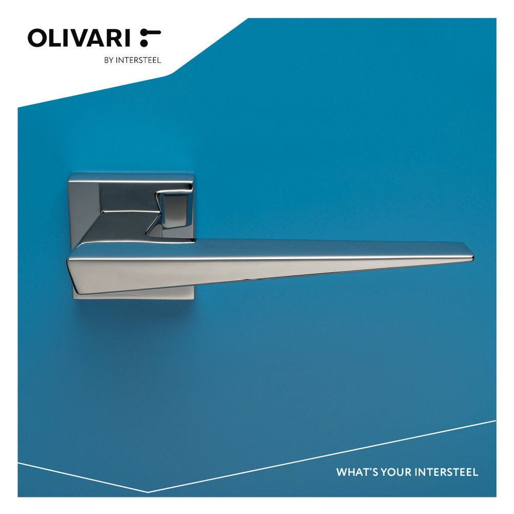 Olivari Deurklink Denver op rozet chroom Olivari Deurklink Denver op rozet chroom