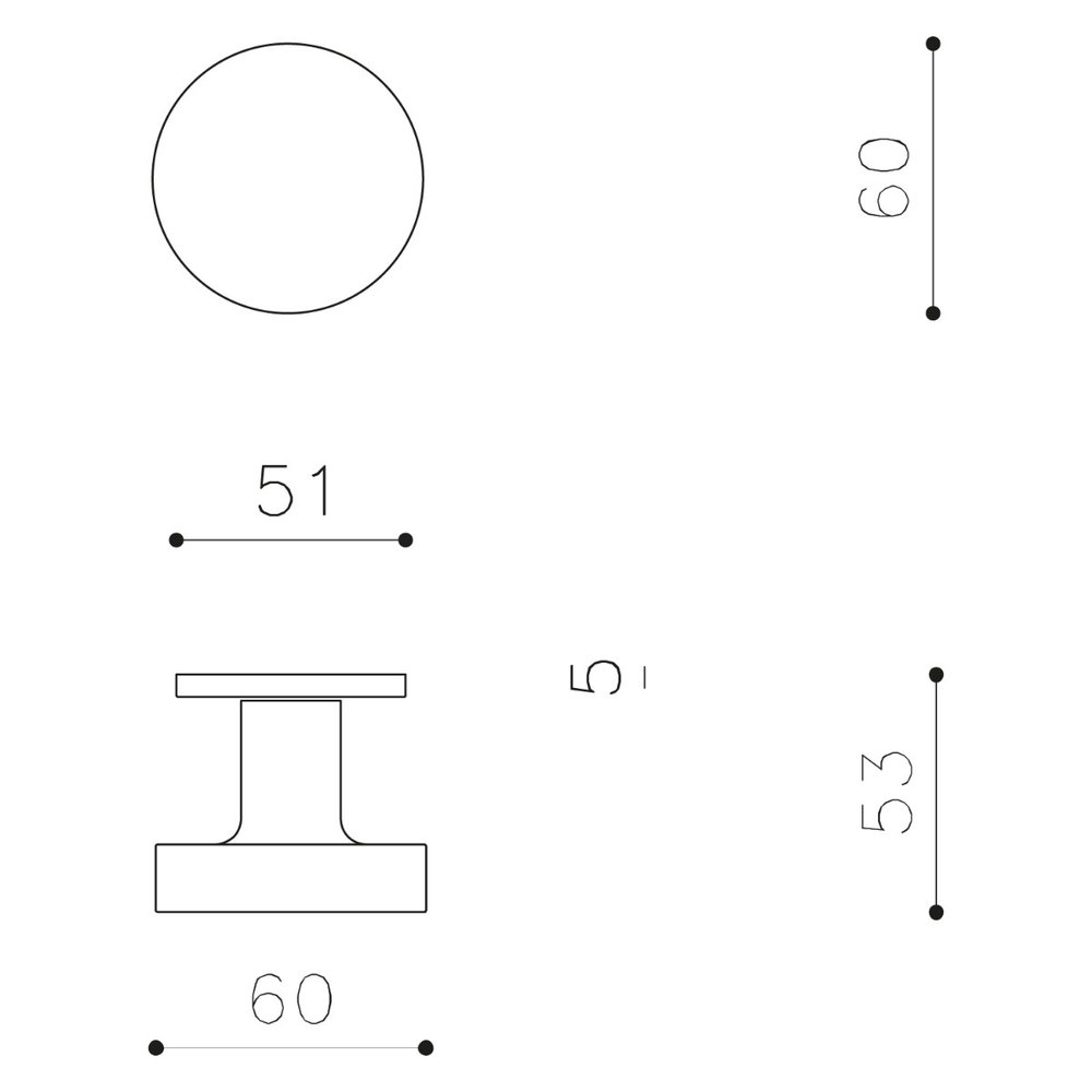Olivari Deurknop Link vast mat chroom Olivari Deurknop Link vast mat chroom