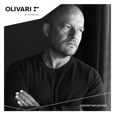 Olivari Deurklink Icona op rozet nikkel mat titaan PVD Olivari Deurklink Icona op rozet nikkel mat titaan PVD