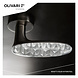 Olivari Deurklink Crystal Diamond op rozet antraciet mat titaan PVD Olivari Deurklink Crystal Diamond op rozet antraciet mat titaan PVD