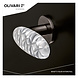 Olivari Deurklink Crystal Diamond op rozet antraciet mat titaan PVD Olivari Deurklink Crystal Diamond op rozet antraciet mat titaan PVD