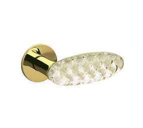 Olivari Deurklink Crystal Diamond op rozet messing titaan PVD Olivari Deurklink Crystal Diamond op rozet messing titaan PVD