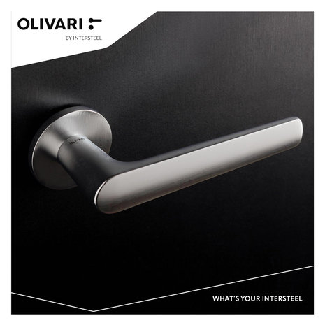 Olivari Deurklink Lugano op rozet RVS mat titaan PVD Olivari Deurklink Lugano op rozet RVS mat titaan PVD