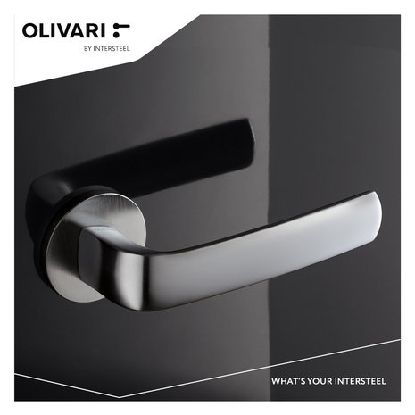 Olivari Deurklink Diva op rozet mat chroom - deurbeslag voor binnendeur - Olivari Olivari Deurklink Diva op rozet mat chroom - deurbeslag voor binnendeur - Olivari