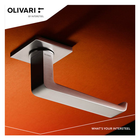 Olivari Deurklink Milano Q op rozet RVS mat titaan PVD Olivari Deurklink Milano Q op rozet RVS mat titaan PVD