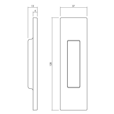 Olivari Schuifdeurkom Siro brons mat titaan PVD Olivari Schuifdeurkom Siro brons mat titaan PVD