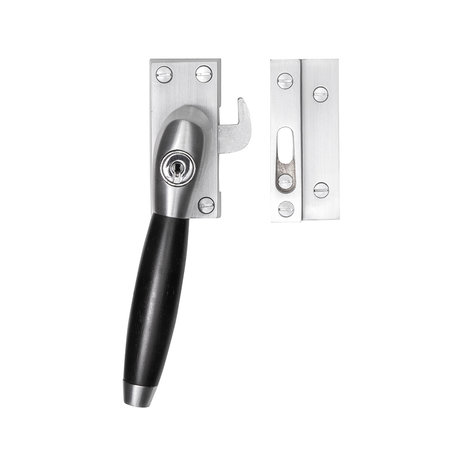 De Oude Deurklink Raamsluiting mat nikkel met slot Klassiek links De Oude Deurklink Raamsluiting mat nikkel met slot Klassiek links