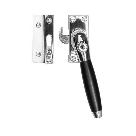 De Oude Deurklink Raamsluiting nikkel met slot Klassiek rechts