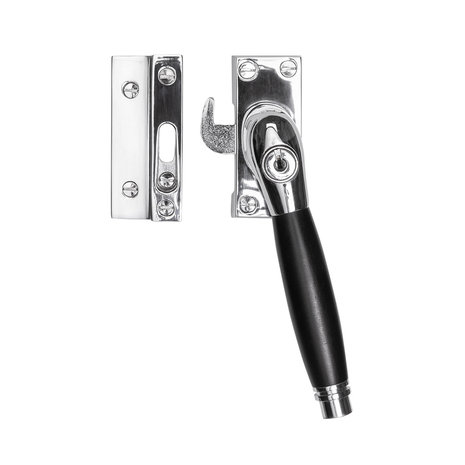 De Oude Deurklink Raamsluiting nikkel met slot Deco rechts De Oude Deurklink Raamsluiting nikkel met slot Deco rechts