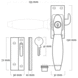 De Oude Deurklink Raamsluiting nikkel met slot Deco links De Oude Deurklink Raamsluiting nikkel met slot Deco links