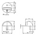 Intersteel Deurstopper rond model mat zwart Intersteel Deurstopper rond model mat zwart
