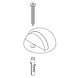 Intersteel Deurstopper rond model mat zwart Intersteel Deurstopper rond model mat zwart