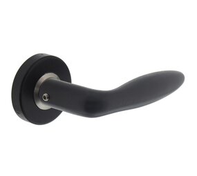 Intersteel Deurklink Jupiter op rozet mat zwart Intersteel Deurklink Jupiter op rozet mat zwart