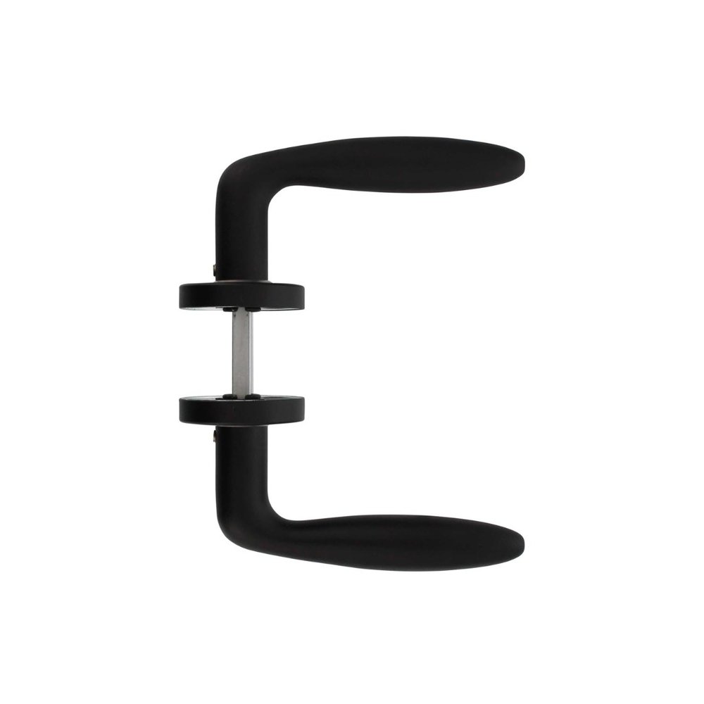 Intersteel Deurklink Jupiter op rozet mat zwart - deurbeslag voor binnendeur - Intersteel Intersteel Deurklink Jupiter op rozet mat zwart - deurbeslag voor binnendeur - Intersteel