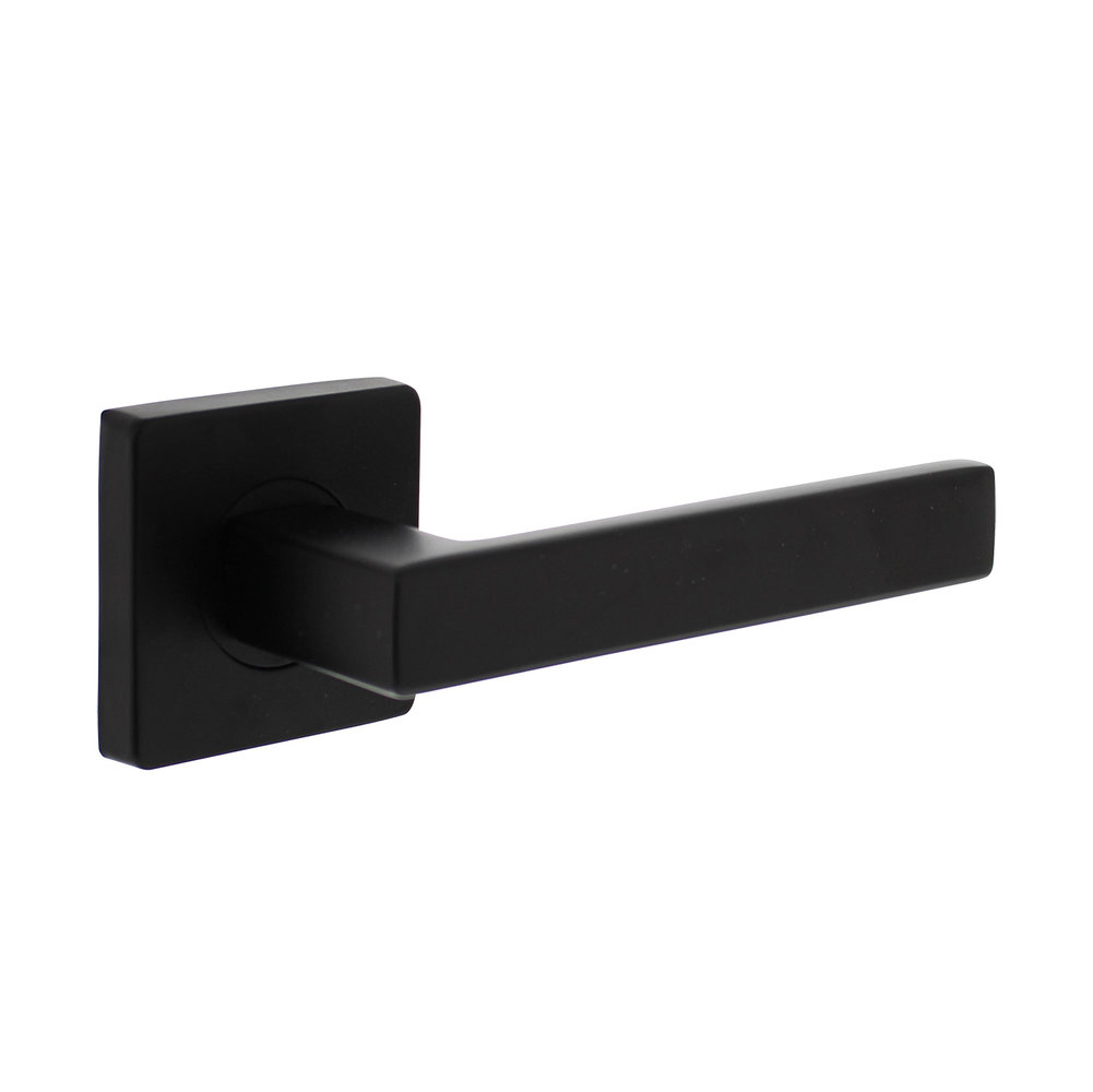 Intersteel Deurklink Hera op vierkant rozet mat zwart Intersteel Deurklink Hera op vierkant rozet mat zwart