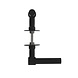 Intersteel Deurklink L/T-model met rozet 2mm RVS/zwart Intersteel Deurklink L/T-model met rozet 2mm RVS/zwart
