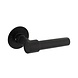 Intersteel Deurklink L/L-model met rozet 2mm RVS/zwart Intersteel Deurklink L/L-model met rozet 2mm RVS/zwart