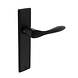 Intersteel Deurklink Banaan met schild blind mat zwart Intersteel Deurklink Banaan met schild blind mat zwart