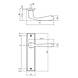 Intersteel Deurklink Banaan met schild blind mat zwart Intersteel Deurklink Banaan met schild blind mat zwart