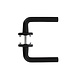 Intersteel Deurklink Recht ronde rozet aluminium zwart Intersteel Deurklink Recht ronde rozet aluminium zwart
