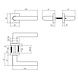 Intersteel Deurklink Broome op rozet aluminium zwart Intersteel Deurklink Broome op rozet aluminium zwart