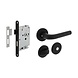 Intersteel Deurbeslag set WC-slot en deurklink Eucla zwart Intersteel Deurbeslag set WC-slot en deurklink Eucla zwart