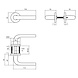 Intersteel Deurbeslag set WC-slot en deurklink Eucla zwart Intersteel Deurbeslag set WC-slot en deurklink Eucla zwart