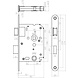 Intersteel Deurbeslag set WC-slot en deurklink Eucla zwart Intersteel Deurbeslag set WC-slot en deurklink Eucla zwart