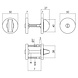 Intersteel Deurbeslag set WC-slot en deurklink Eucla zwart Intersteel Deurbeslag set WC-slot en deurklink Eucla zwart