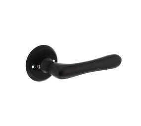 Intersteel Deurklink Trento met ronde rozet mat zwart Intersteel Deurklink Trento met ronde rozet mat zwart