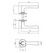 Intersteel Deurklink Trento met ronde rozet mat zwart Intersteel Deurklink Trento met ronde rozet mat zwart