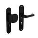 Intersteel Voordeurbeslag SKG3 72mm kerntrekbeveiliging aluminium zwart Intersteel Voordeurbeslag SKG3 72mm kerntrekbeveiliging aluminium zwart