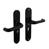 Intersteel Achterdeurbeslag SKG3 55mm kerntrekbeveiliging aluminium zwart Intersteel Achterdeurbeslag SKG3 55mm kerntrekbeveiliging aluminium zwart