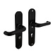 Intersteel Achterdeurbeslag SKG3 72mm kerntrekbeveiliging aluminium zwart Intersteel Achterdeurbeslag SKG3 72mm kerntrekbeveiliging aluminium zwart