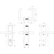 Intersteel Achterdeurbeslag SKG3 72mm kerntrekbeveiliging aluminium zwart Intersteel Achterdeurbeslag SKG3 72mm kerntrekbeveiliging aluminium zwart