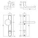 Intersteel Veiligheidsbeslag SKG3 ovaal smal schild kerntrekbeveiliging 92mm zwart aluminium voordeurbeslag Intersteel Veiligheidsbeslag SKG3 ovaal smal schild kerntrekbeveiliging 92mm zwart aluminium voordeurbeslag
