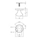 Intersteel Voordeurset veiligheidsbeslag SKG3 rond rozet kerntrekbeveiliging zwart RVS Intersteel Voordeurset veiligheidsbeslag SKG3 rond rozet kerntrekbeveiliging zwart RVS