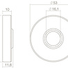 Intersteel Voordeurset veiligheidsbeslag SKG3 rond rozet kerntrekbeveiliging zwart RVS Intersteel Voordeurset veiligheidsbeslag SKG3 rond rozet kerntrekbeveiliging zwart RVS