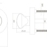 Intersteel WC-slot draaiknop rond wit - voor binnendeur - Intersteel Intersteel WC-slot draaiknop rond wit - voor binnendeur - Intersteel