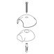Intersteel Deurstopper bol 65mm met nokken geborsteld RVS Intersteel Deurstopper bol 65mm met nokken geborsteld RVS