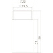 Intersteel Deurstopper wandmontage 22x30mm kort geborsteld RVS Intersteel Deurstopper wandmontage 22x30mm kort geborsteld RVS
