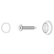 Intersteel Deurstopper bol 20mm wandmontage geborsteld RVS Intersteel Deurstopper bol 20mm wandmontage geborsteld RVS